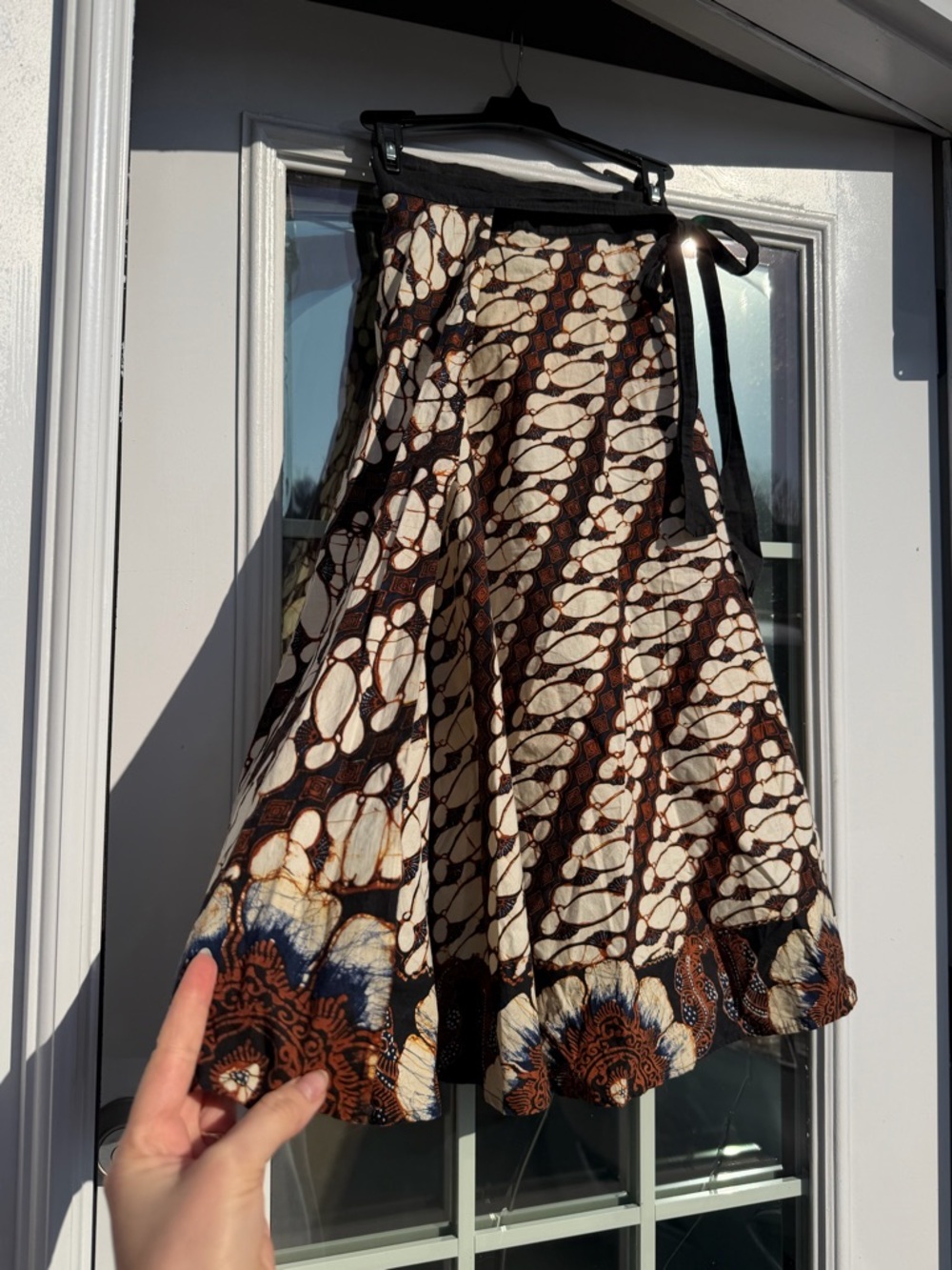 Vintage Java Wraps hand-dyed wrap skirt - Picture 3 of 5